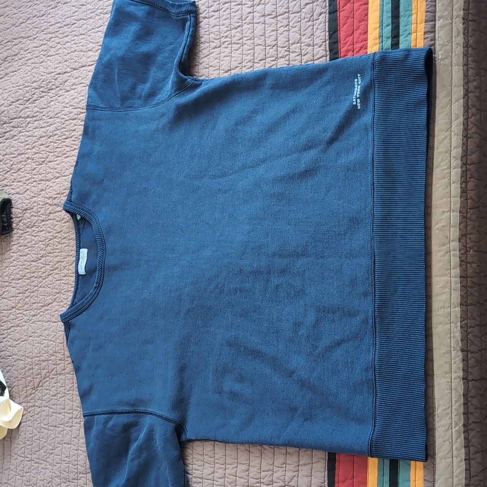 Saturdays NYC New York City Sweat Shirt Short Sleeve